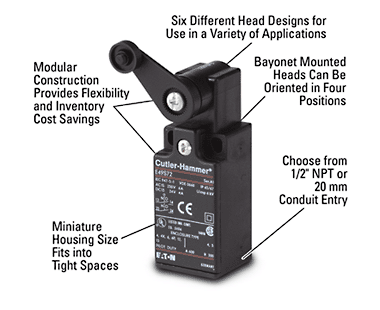 Cutlerhammer-limit_switches_miniature_din_models